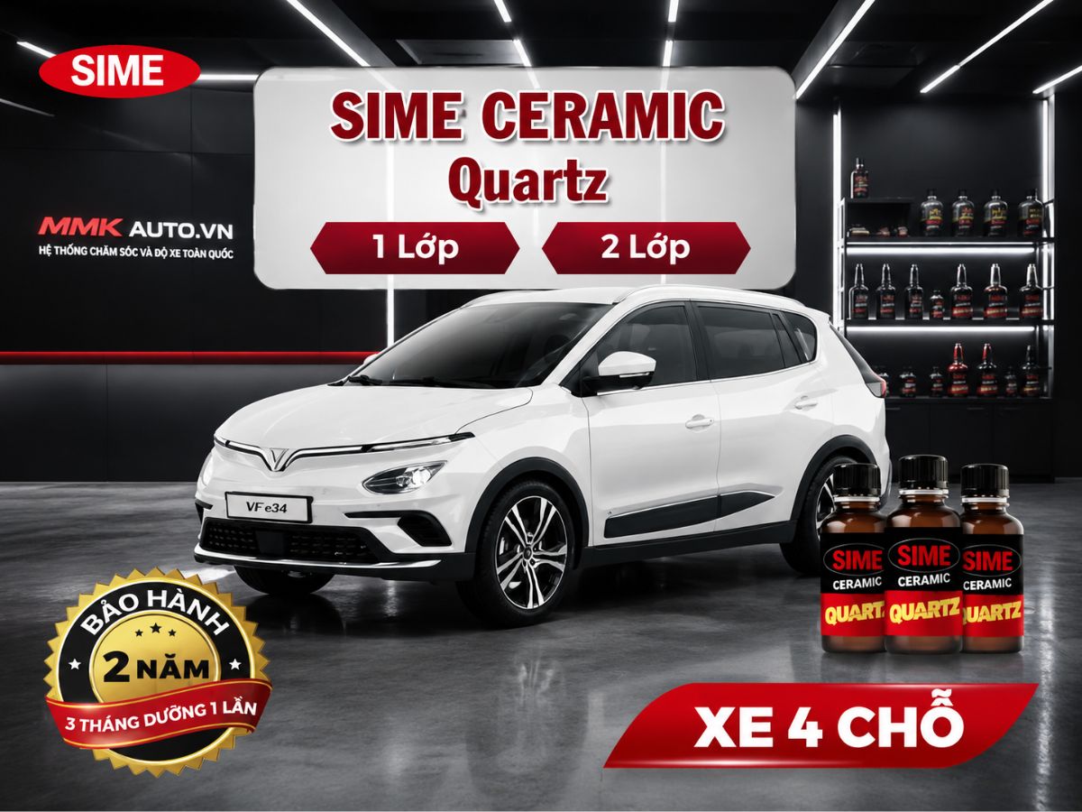 Phủ Ceramic Sime Quartz Ô Tô 4 Chỗ Chuyên Nghiệp Tại SIME Việt Nam